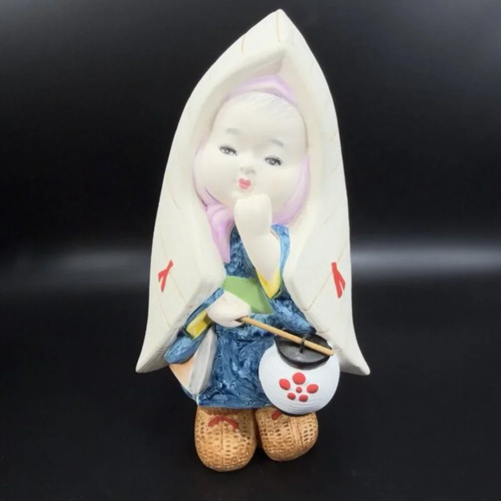 Vintage Japanese Porcelain Bisque‎ Doll Figure Ceramic Whimsical Made In Japan